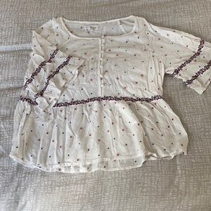 Velvet tees short sleeve blouse. Size S.